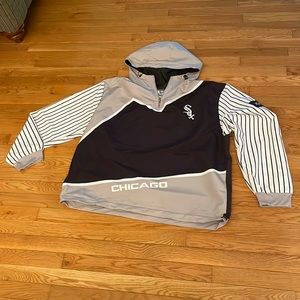Chicago White Sox MLB baseball quarter zip wind breaker, rain jacket W